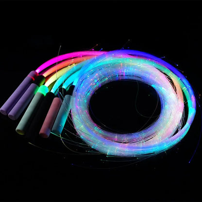 GrooveFlow™ - 360° Swivel Pixel Rave LED Fiber Optic Dance Whips