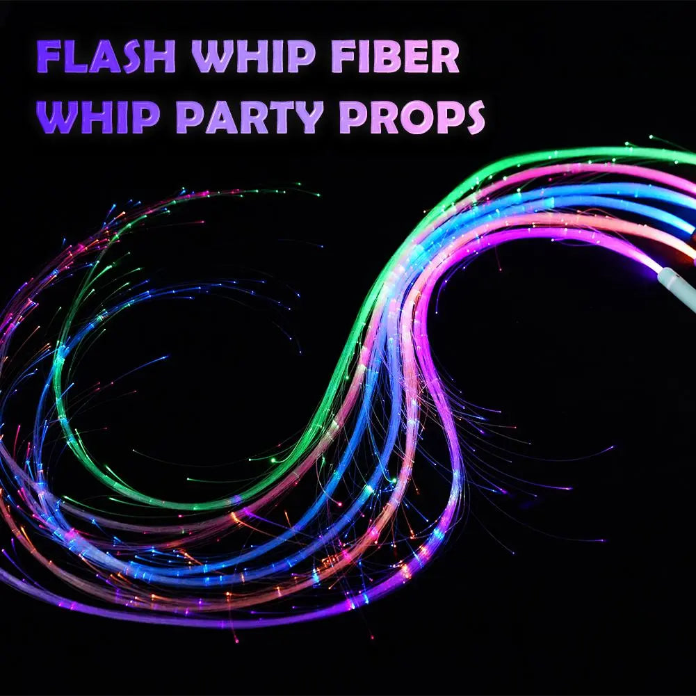 GrooveFlow™ - 360° Swivel Pixel Rave LED Fiber Optic Dance Whips