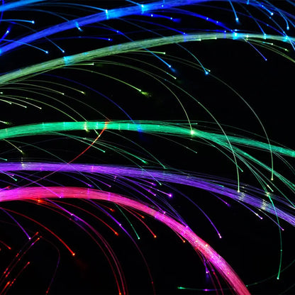 GrooveFlow™ - 360° Swivel Pixel Rave LED Fiber Optic Dance Whips